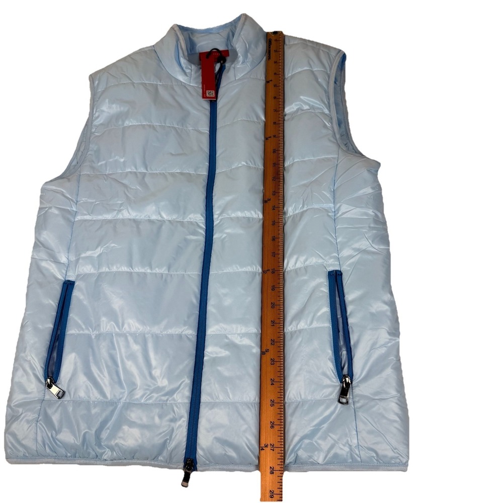 Redvanly Men's Bolton Puffer Full Zip Vest Breeze Blue Size Large New $275.00 - Picture 6 of 11